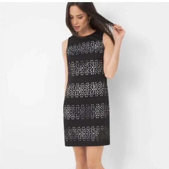 WHBM Laser Cut Dress - Picture 6 of 7